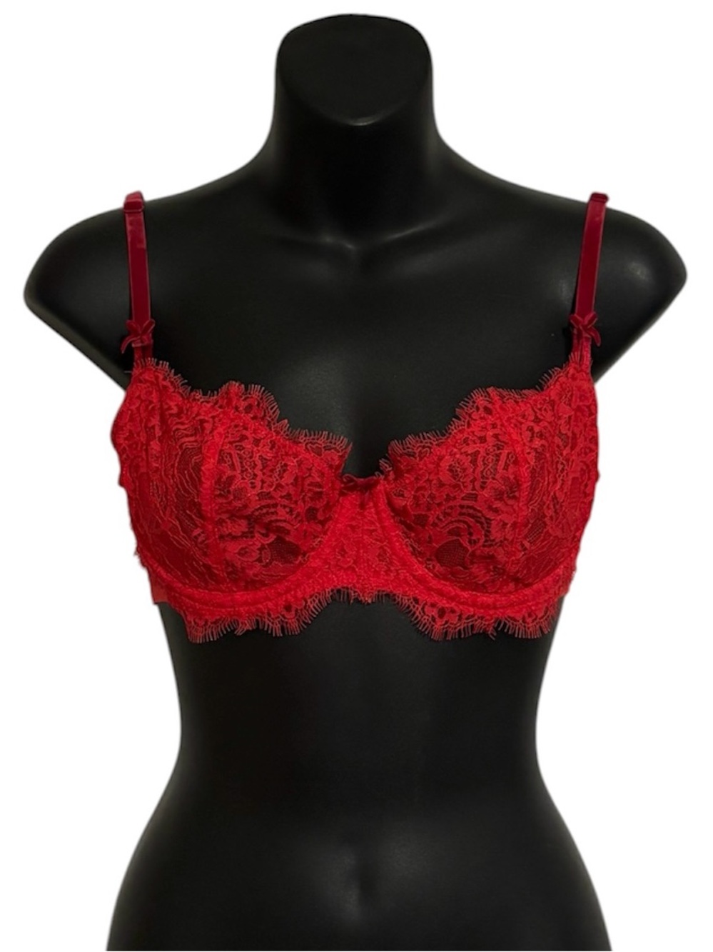 Victoria’s Secret Red Dream Angel Lace Push-Up Without Padding size 34C